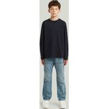 T-shirt Interst Boxy voor jongens - Donkerblauw - jongens