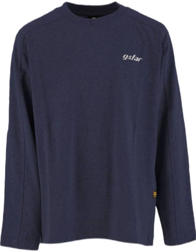 T-shirt Interst Boxy voor jongens - Donkerblauw - jongens