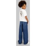 G-STAR - Shirt - Donkergrijs/Wit - Kwartmouw - Ronde Hals