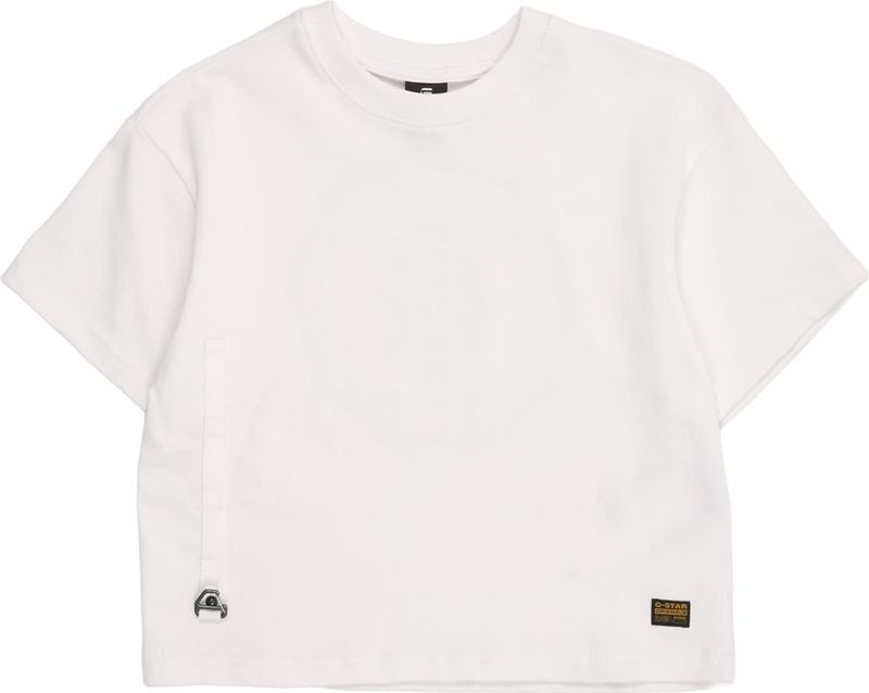 G-STAR - Shirt - Donkergrijs/Wit - Kwartmouw - Ronde Hals