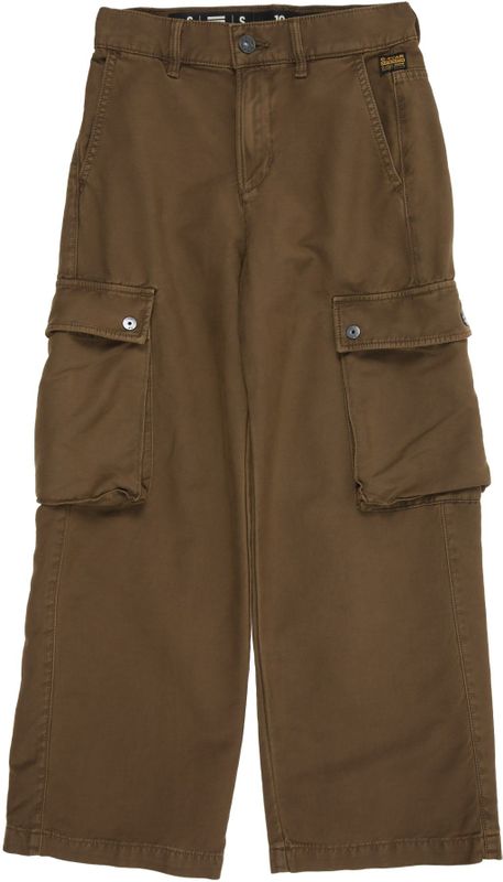 G-STAR - Cargobroek - Kaki - Wide Leg - Gevoerde Zoom/Rand