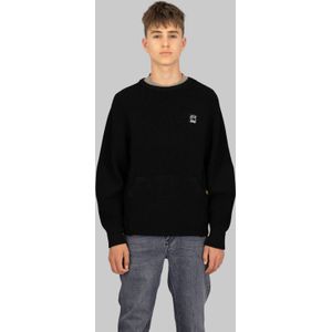 Constructed Crew Knit voor jongens - Zwart - jongens
