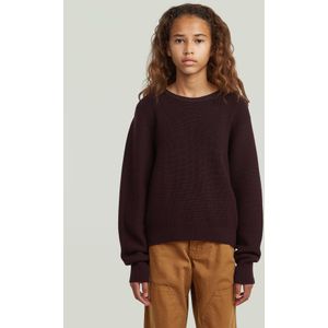 Trui Cropped Crew - Bruin - Meisjes