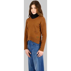 G-STAR - Gebreide Trui - Bruin - Fijn Gebreid