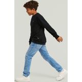 Sweater Unbrushed - Donkerblauw - Regular Fit - Jongens