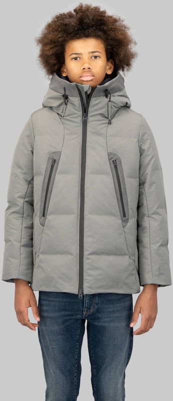 G-STAR - Gewatteerde Jas - Grijs - Voor Jongens - Met Capuchon