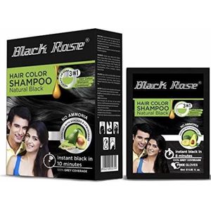 Black Rose Hair Shampoo (Natural Black) (1 Box)