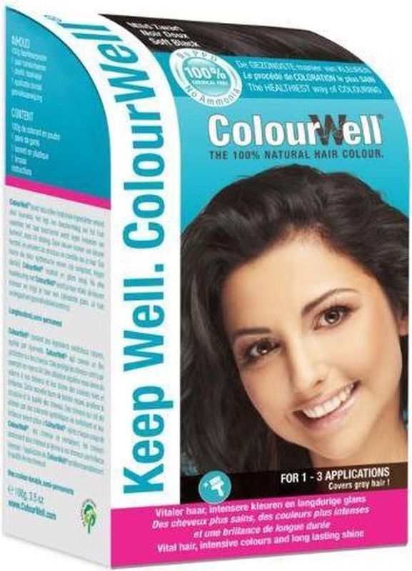 Colourwell - Haarkleuring - Mild Zwart - 100% Natuurlijk