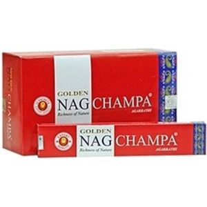 Golden Nag Champa Incense - 12 doosjes van 15gr