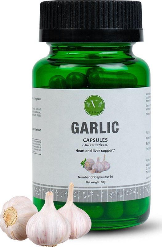 Vanan Garlic – Hart en lever - Vegan voedingssupplement met knoflook – Ayurvedisch – 60 capsules