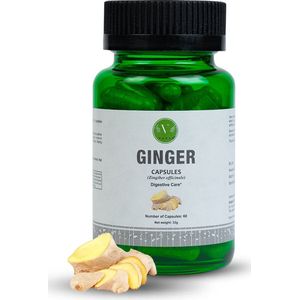 Vanan Ginger â€“ Spijsvertering - Vegan voedingssupplement met gemberwortel â€“ Ayurvedisch â€“ 60 capsules