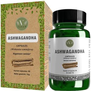 Vanan - Ashwagandha Capsules - Vegan - Ondersteunt Welzijn