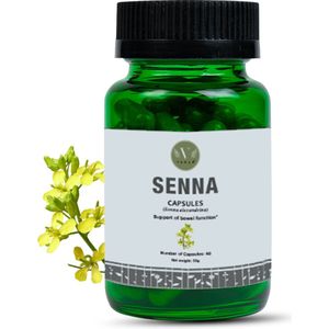 100% zuiver Senna Extract | Kruiden Senna Capsules van Vanan | Normale Darmfunctie & Constipatie Remedie