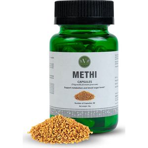 Vanan Methi – Stofwisseling en bloedsuikerspiegel - Vegan voedingssupplement met fenegriek – Ayurvedisch – 60 capsules