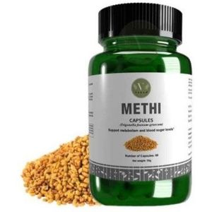 Vanan Methi – Stofwisseling en bloedsuikerspiegel - Vegan voedingssupplement met fenegriek – Ayurvedisch – 60 capsules
