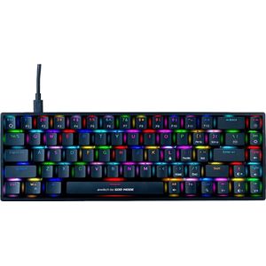 Cosmic Byte CB-GK-23 Artemis 68Key per key RGB Wired Mechanical Keyboard with Outemu Blue Switches and Software (Black) | Adjustable Backlight | Lighting Effects | Gaming Keyboards | Ergonomic Design