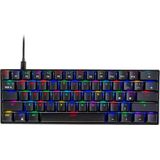 Cosmic Byte CB-GK-21 Themis 61 Key Mechanical Per Key RGB Gaming Keyboard with Outemu Blue Switches and Software (Black, USB-A Connectivity) Adjustable Backlight | Lighting Effects | Gaming Keyboards | Ergonomic Design | Detachable Cable
