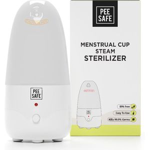 Menstruatiebeker - Stoomsterilisator - Wit - BPA Vrij