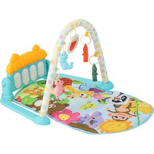 Moni Toys - Piano Activiteiten Speelkleed - Multicolor - Met Speelboog & Muziek