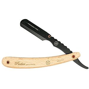 Parker - SRPBA - Barbermes - Wood/Black - Roestvaststaal