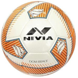 Nivia Dom Training Unisex Voetbal Oranje Maat 4