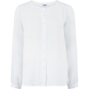 Blouse - Effen - Viscose - Lange Mouw - Normale Pasvorm