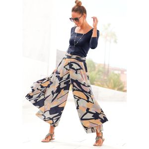 Gedessineerd - Culotte - Grafische All-Over Print - Extra Wijde Pijpen