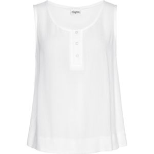 Buffalo - Tanktop - Wit - Crêpe Viscose - Mouwloos