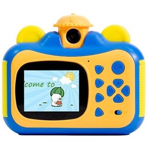 KX01-1 Slimme foto- en videokleuren Digitale kindercamera zonder geheugenkaart (blauw + geel)