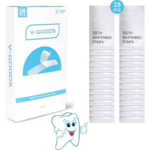 V-Goods - Whitening Strips - Wittere Tanden - Natuurlijke Ingrediënten