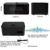 A8 Oplaadstation Audio NFC Bluetooth Speaker Wekker  Specificatie: EU Plug (Wit)