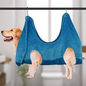 Kat en hond hangmat huisdier nagel trim verdikking verzorging hangmat  grootte: grote 35cm (blauw)