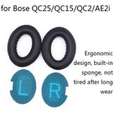2 stuks Headset Sponge Cover Oorbeschermers voor Bose QC25 / QC15 / QC2 / QC35 / AE2I (zwart + zwart)