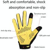 West Biking YP0211209 Fietshandschoenen Schokdemper Antislip Touch Screen Handschoen  Grootte: L (geel zwart)