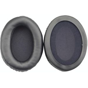 1 paren Headset Sponge Cover Oor Pad Lederen Case Voor Kingston Cloud Silver II  Kleur: Zwart