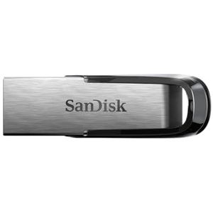 SanDisk Ultra Flair USB-stick, 128 GB, USB 3.0, slanke, duurzame metalen behuizing en maximale leessnelheid van 150 MB/s, zwart