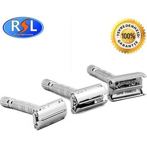 Resal Klassiek Open Scheermes Met Vlindersluiting - RVS