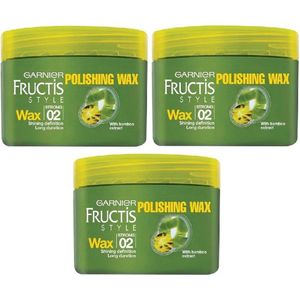 Garnier Fructis Style Brillance Haarwax Strong 02 - 3 x 75ml Voordeelverpakking