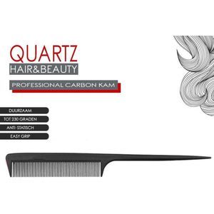 Kappers Professionele Carbon Haarkam Toupeerkam - 22 cm