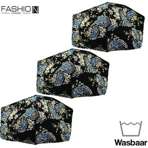Fashion Mask Mondkappen Wasbaar - 3 Pack - Triangle