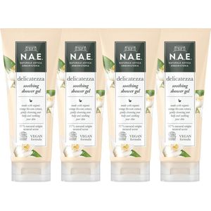 N.A.E. Douchegel Delicatezza Verzachtend Voordeelverpakking - 4 x 200 ml