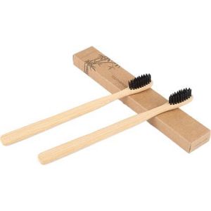2 stuks | Biologisch afbreekbare bamboe tandenborstel