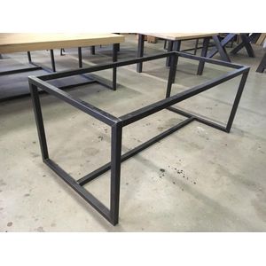 Frame Middenligger Laag| 300x100 | Koker 40x40| Ongelakt| Industrieel Tafelonderstel