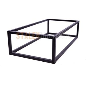 Frame Kubus| 300x100 | Koker 40x40| Zwart structuur| Industrieel Tafelonderstel