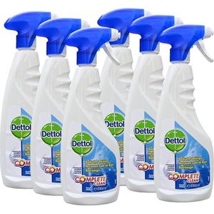 Dettol Complete Clean Anti Bacteriële Badkamer Reiniger Spray Multi Pack - 6 x 440 ml