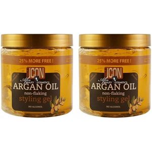 Style Icon Argan Oil Styling Gel Multi Pack - 2 x 525 ml