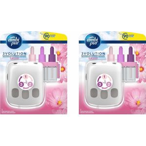 Ambi Pur Elektrische Geurverspreiders 3Volution Starterkit + Navulling Blossom and Breeze Multi Pack - 2 x 20 ml