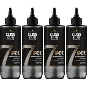 Gliss Kur 7 Sec Express Repair Treatment Ultimate Repair Multi Pack - 4 x 200 ml