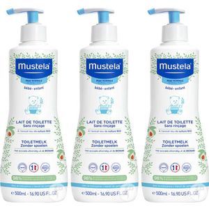 Mustela Toiletmelk Voor Normale Huid Multi Pack - 3 x 500 ml