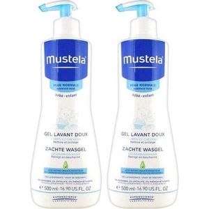 Mustela Zachte Wasgel Voor Normale Huid Multi Pack - 2 x 500 ml